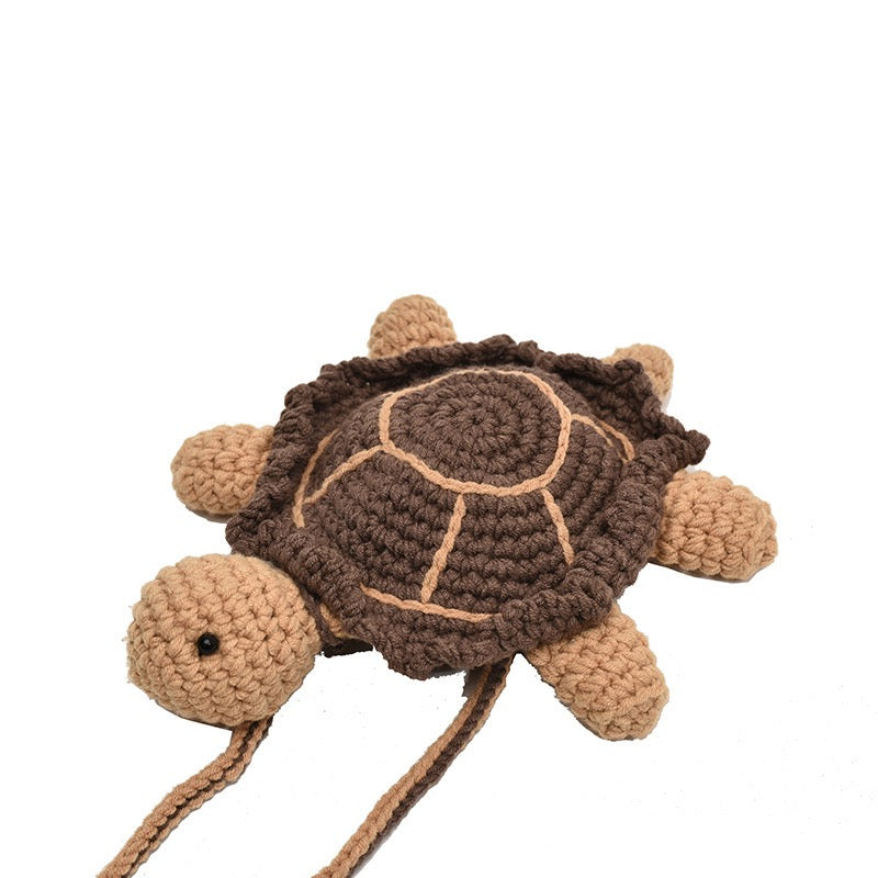 The Ririzz™ “Little Turtle” Knit Mini Bag – Your Go-To Phone & Lipstick Crossbody