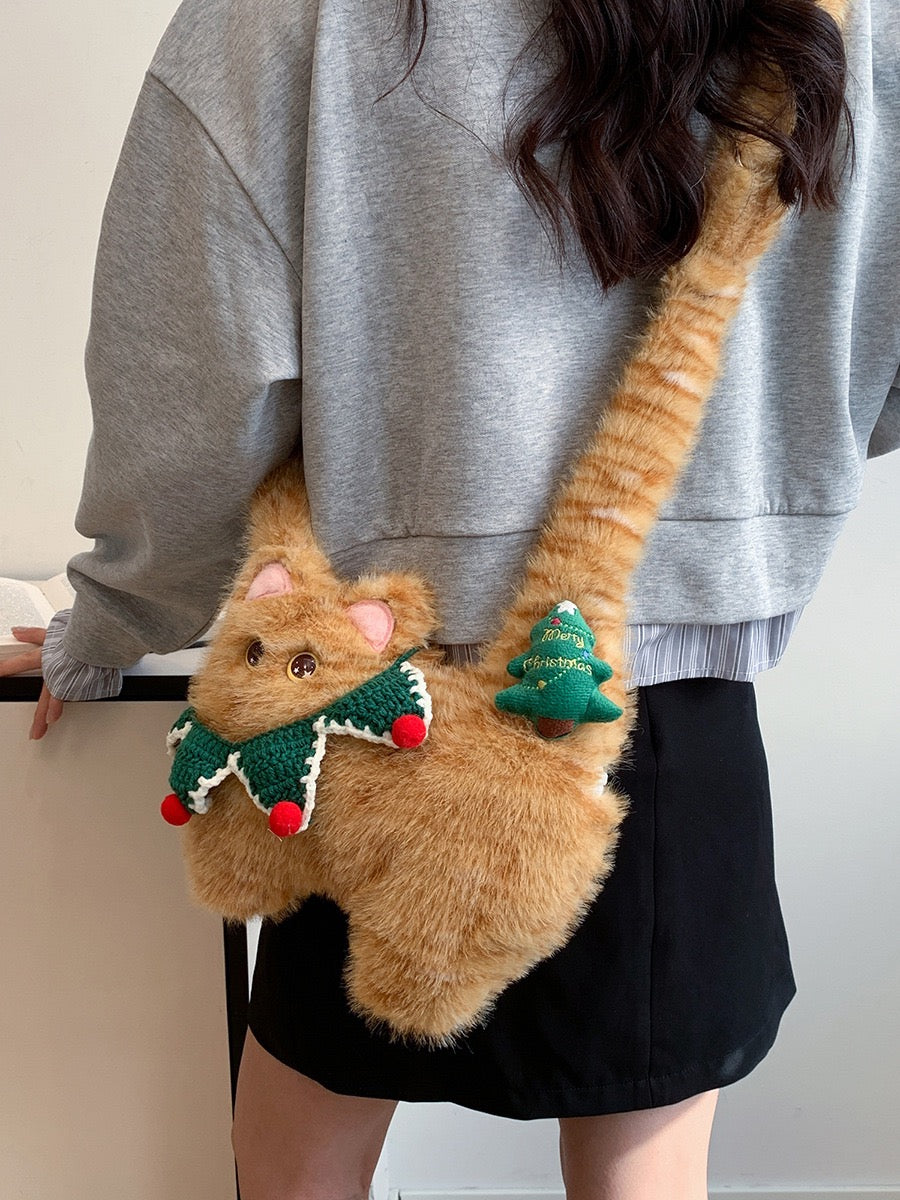 The Ririzz™ “Little Cat” Knit Mini Bag – Your Go-To Phone & Lipstick Crossbody