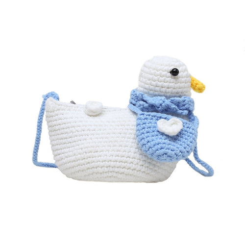 The Ririzz™ “Little Duck” Knit Mini Bag – Your Go-To Phone & Lipstick Crossbody