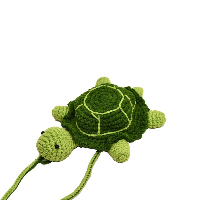 The Ririzz™ “Little Turtle” Knit Mini Bag – Your Go-To Phone & Lipstick Crossbody