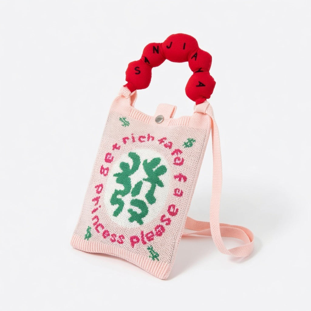 The Ririzz™ “Money Bag” Knit Mini Bag – Your Go-To Phone & Lipstick Crossbody